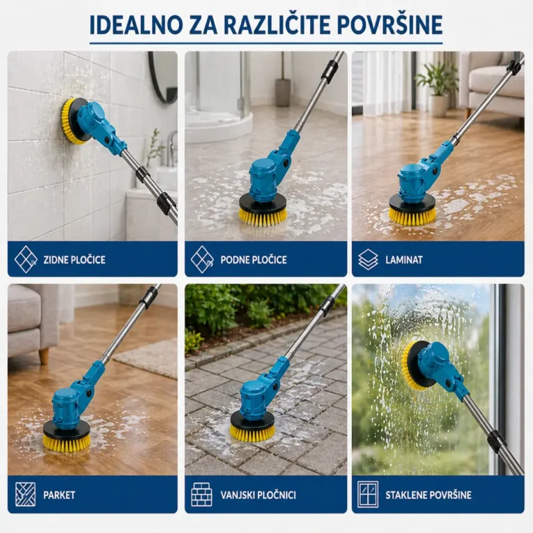 razlicite povrsine koje mozemo cistiti sa aku cetkom
